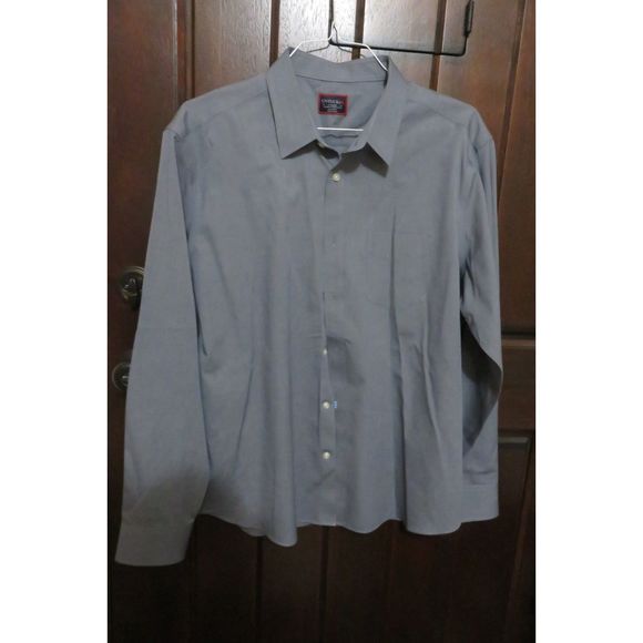 MEN'S BLUE TINY PATTERN UNTUCKit LONG SLEEVE SHIRT SZ XL - Picture 1 of 3